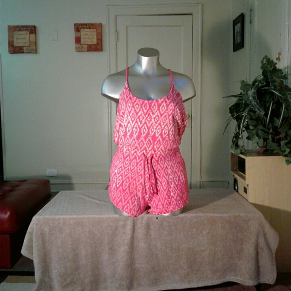 Pants - Tasc Performance Pink Cheetah Printed Romper